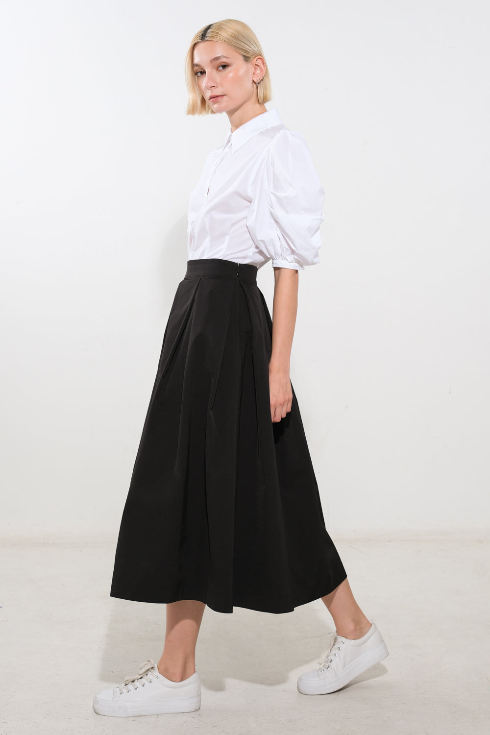 Flying Tomato Love of Mine Woven Midi Skirt