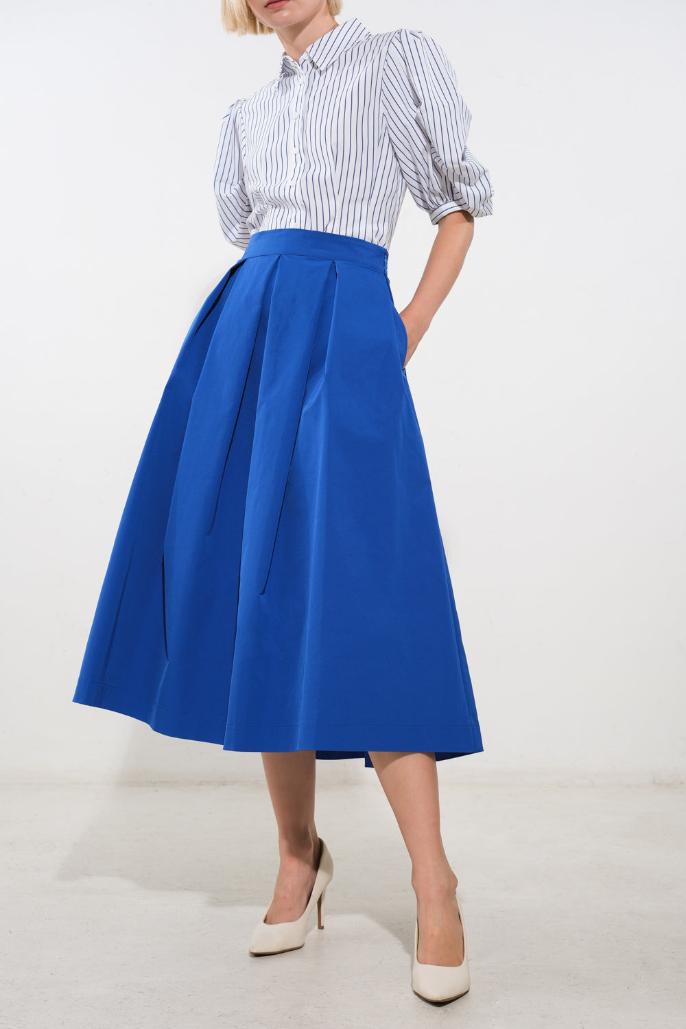 Flying Tomato Love of Mine Woven Midi Skirt