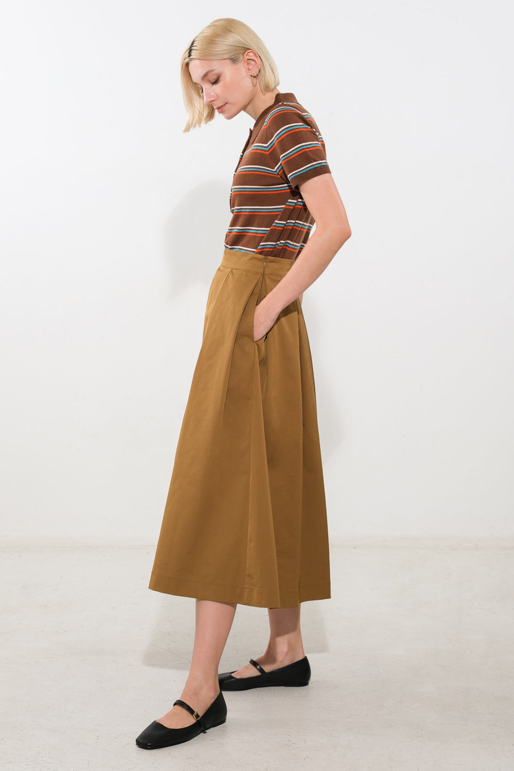 Flying Tomato Love of Mine Woven Midi Skirt