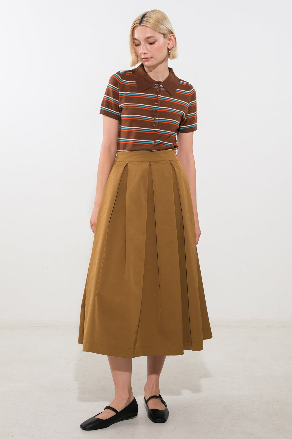 Flying Tomato Love of Mine Woven Midi Skirt