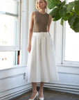 Flying Tomato Talk To The Sand Woven Midi Skirt