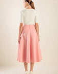 Flying Tomato Falling Into Bliss Woven Midi Skirt