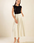 Flying Tomato Fleeting Fauna Woven Midi Skirt