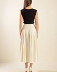 Flying Tomato Fleeting Fauna Woven Midi Skirt