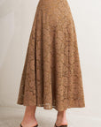 Purely Romantic Woven Lace Midi Skirt