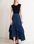 Sunday Stroll Denim Maxi Skirt