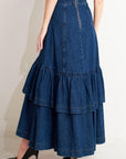 Sunday Stroll Denim Maxi Skirt