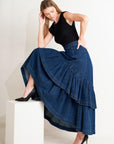 Sunday Stroll Denim Maxi Skirt