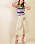 Flying Tomato Drifting Currents Woven Culotte Pants