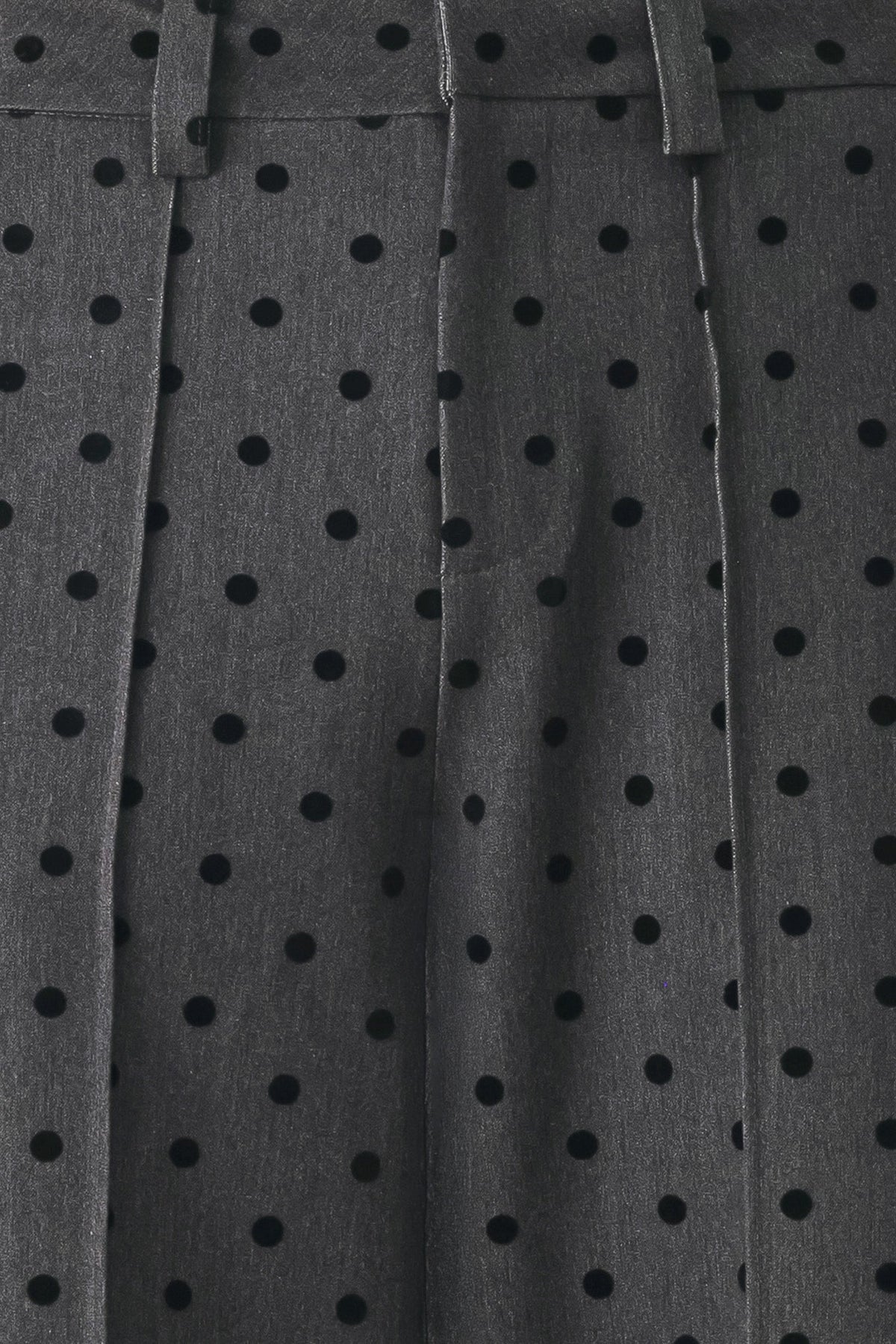 Flying Tomato Charcoal Dot High Waist Wide Leg Pants