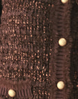 Flying Tomato Gemstone Glow Jewel Button Cropped Cardigan