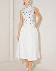 CAFÉ Noir Polka Woven Top