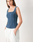 Honeyline Denim Top