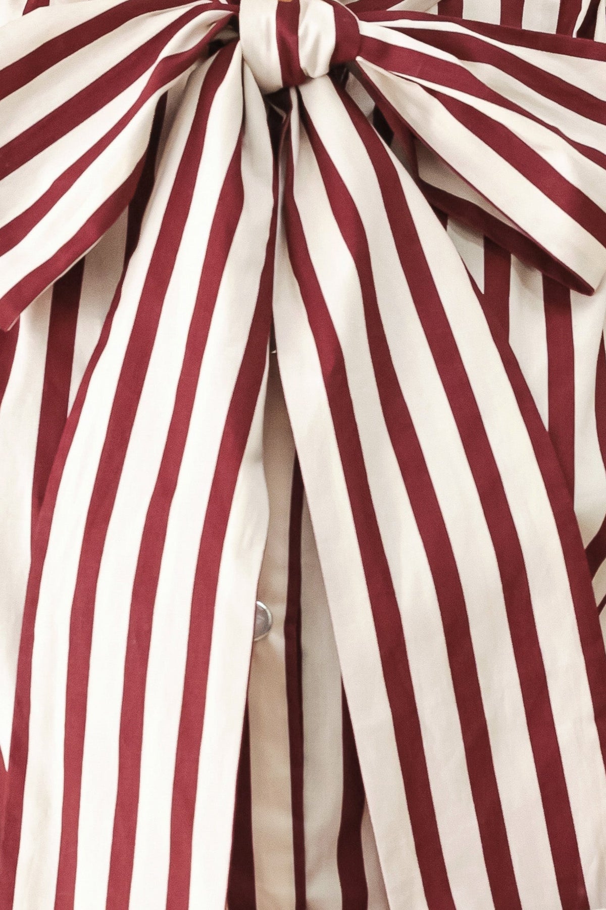 Flying Tomato Candyline Poet Striped Bow Blouse