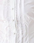 Flying Tomato | Romantic Pintuck Ruffle Blouse