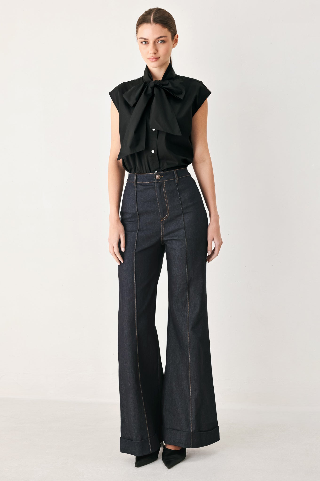 Flying Tomato | Statement Bow Sleeveless Blouse