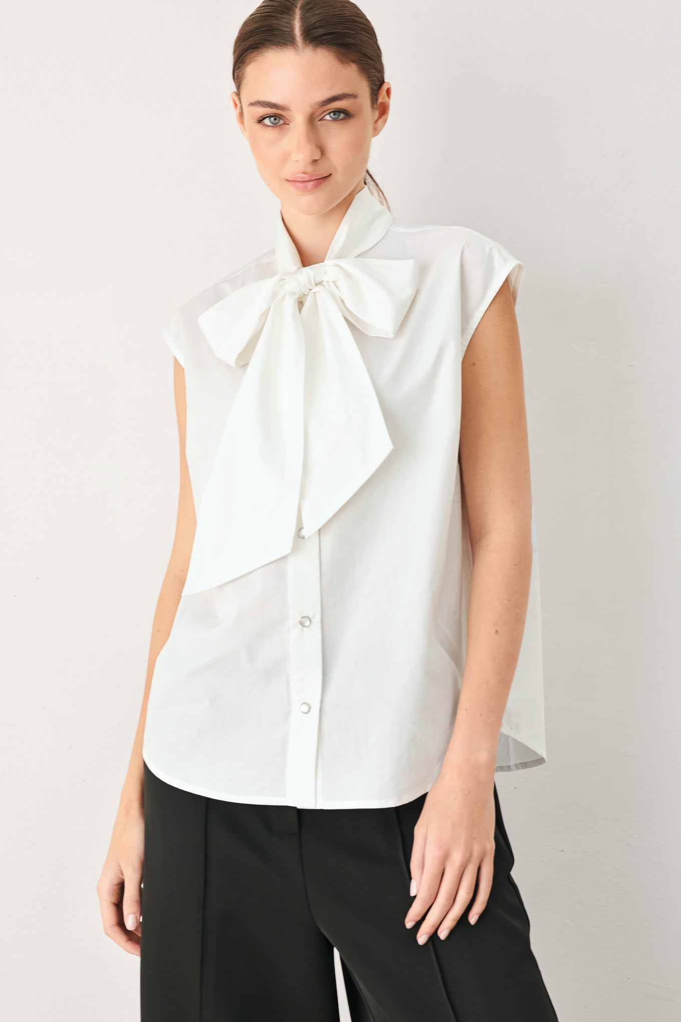 Flying Tomato | Statement Bow Sleeveless Blouse