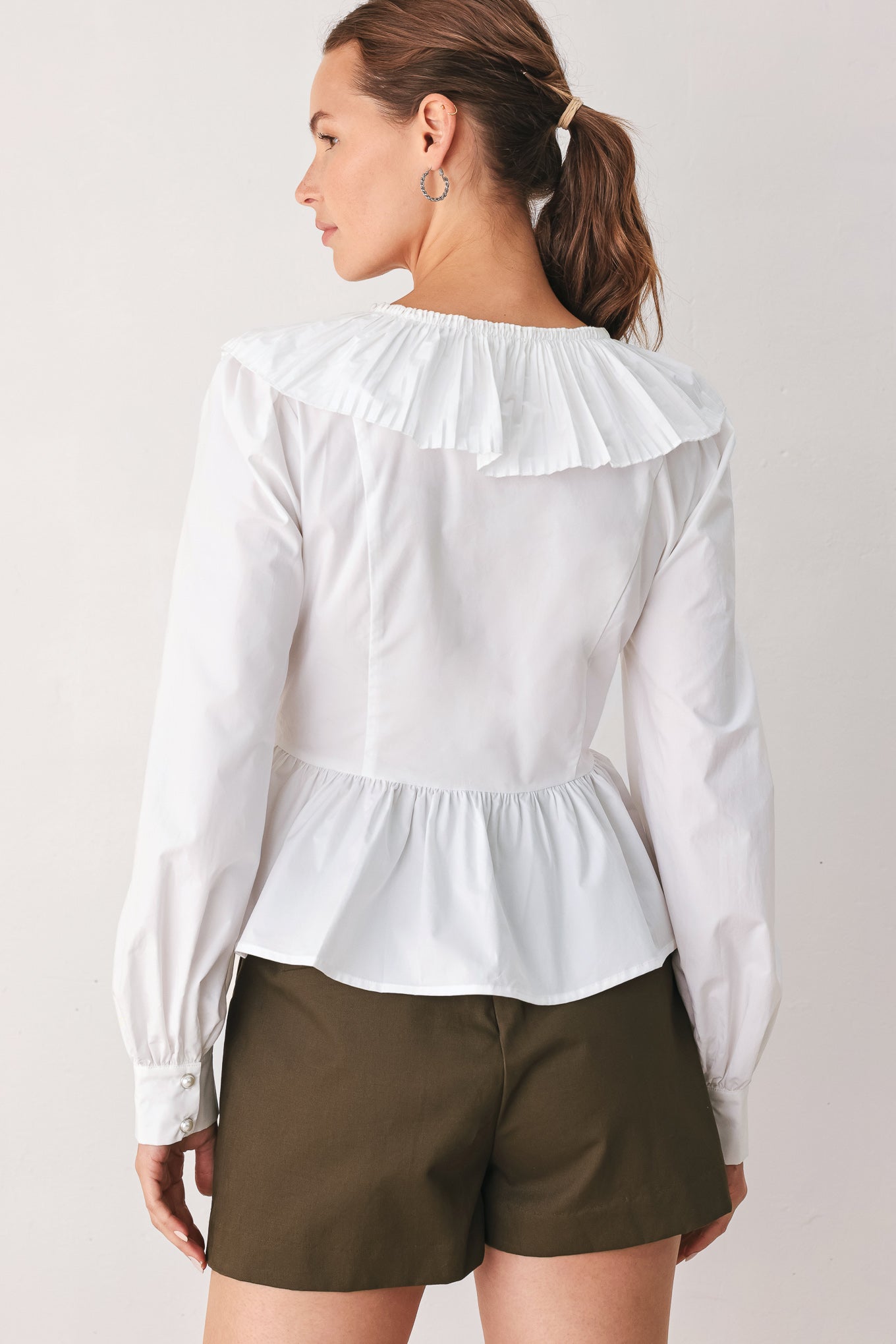 Flying Tomato Amelie Ruffle Bow Blouse