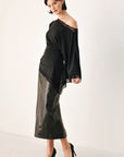Flying Tomato | After Hours Lace-Trim Asymmetrical Top