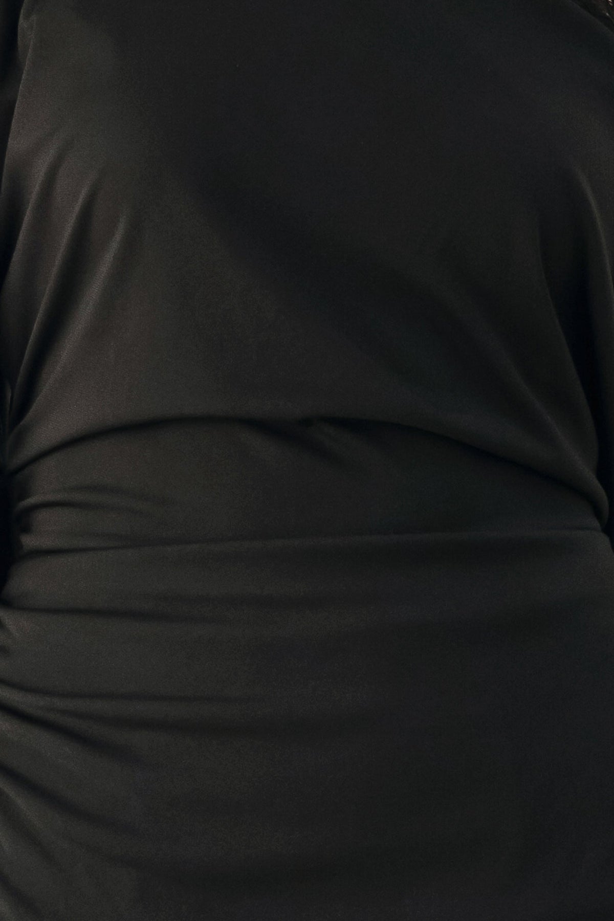 Flying Tomato | After Hours Lace-Trim Asymmetrical Top
