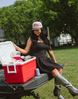 'Merican Mamacita - Leopard Vintage Trucker Hat - My Pampered Life Seattle