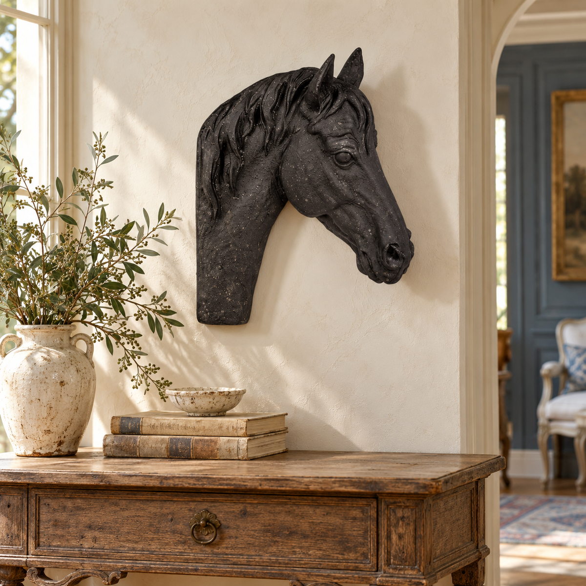Park Hill Noble Grace Horse Head Wall Sculpture