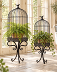 Park Hill Scrollwork Birdcage Planters – Set of 2