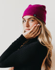 Rolled Edge, Cashmere Blend Beanie