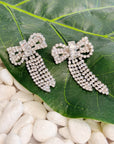 Perfectly Tied Bow Shine Earrings