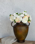 13.5" White and Cream Ranunculus Bundle