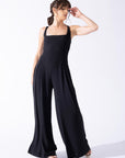 Full Size Go with the Flow Jumpsuit - Black