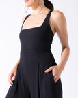 Full Size Go with the Flow Jumpsuit - Black