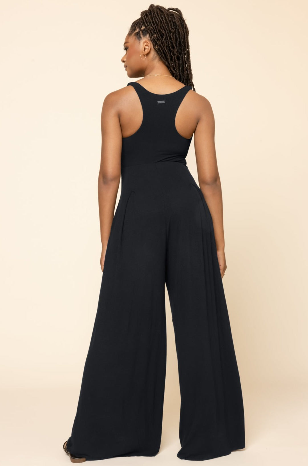 Full Size Go with the Flow Jumpsuit - Black