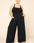 Full Size Go with the Flow Jumpsuit - Black