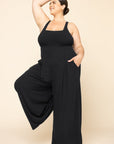 Full Size Go with the Flow Jumpsuit - Black