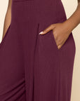 POPFLEX Full Size Go with the Flow Jumpsuit - Vineyard Wine