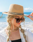 Boho Accent Panama Hat