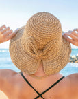 Bow Accent Straw Hat