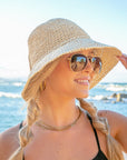 Bow Accent Straw Hat