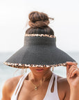 Leopard Trim Foldable Bow Visors