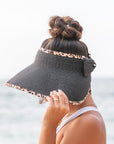Leopard Trim Foldable Bow Visors