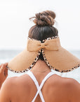 Leopard Trim Foldable Bow Visors