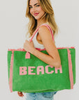 Hanalei Terry Cloth Beach Tote Bag