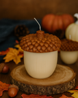 Acorn Sculpture Candle – Hand-Poured Soy Wax | Rustic Fall Decor