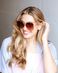 Hanna Hexagon Frame Sunglasses