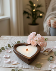Endless Love Wooden Candle for Romantic Ambiance