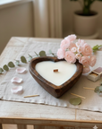 Endless Love Wooden Candle for Romantic Ambiance