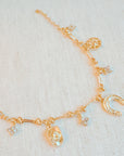 Horseshoe And Clover Multi Charm Bracelet