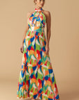 Flying Tomato Keep Blooming Woven Maxi Dress