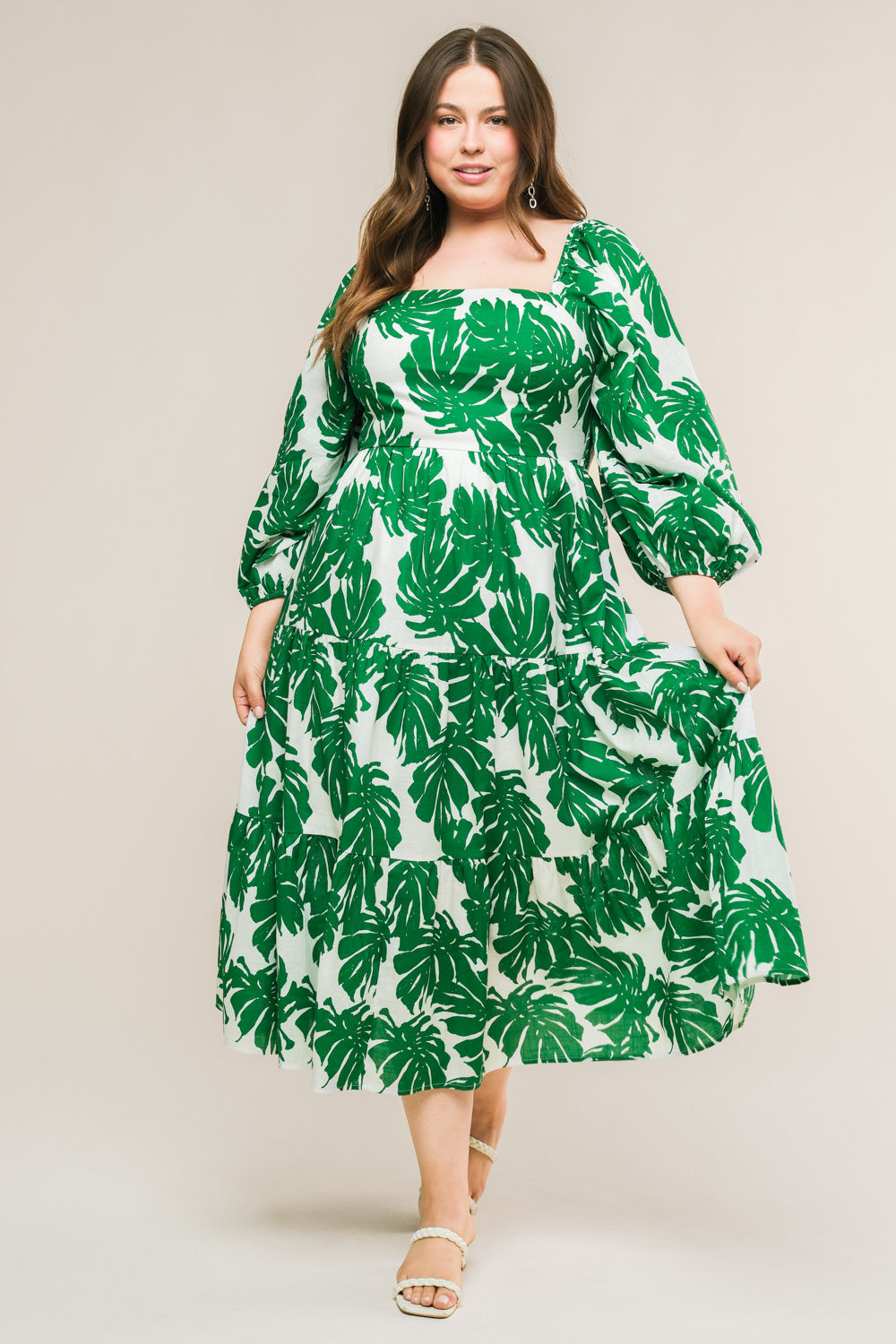 Flying Tomato All The Drama Woven Midi Dress